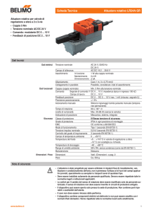 Scheda Tecnica Attuatore rotativo LR24A-SR