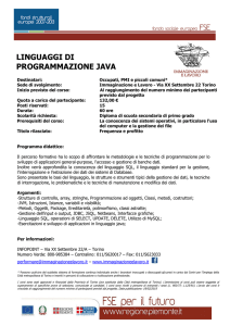 linguaggi di programmazione java