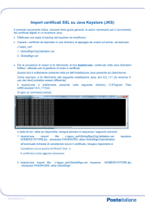 Import certificati SSL su Java Keystore (JKS)