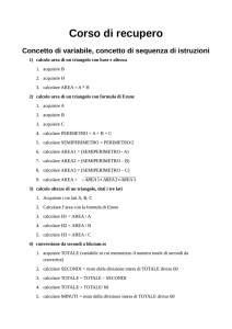 Esercizi 2 - Liceo Malpighi