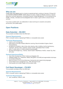 Who we are Open Positions Data Scientist – DS