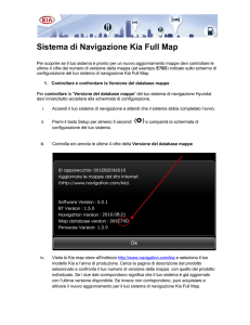 Sistema di Navigazione Kia Full Map