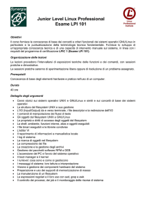 Junior Level Linux Professional Esame LPI 101