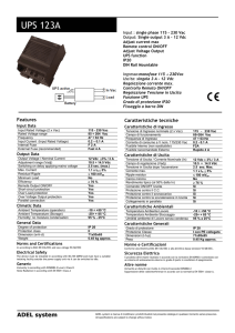 UPS 123A - Support Carlo Gavazzi AB