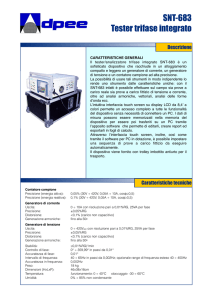 SNT-683 Tester trifase integrato