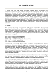 LE PIOGGE ACIDE