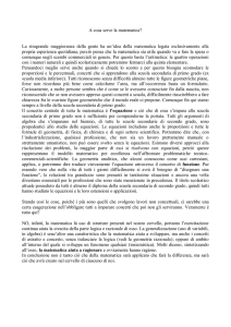 A cosa serve la matematica? La stragrande maggioranza della