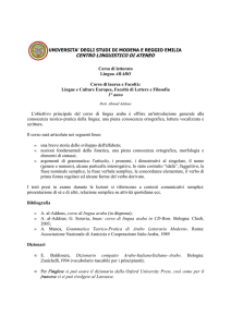 Scarica programma arabo I 2012-13
