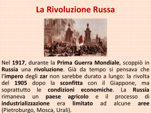 La Rivoluzione Russa - Scuola Dame Inglesi