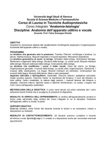 Programma - Università degli studi di Genova