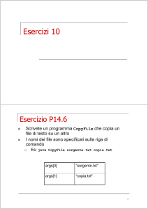 Esercizi 10