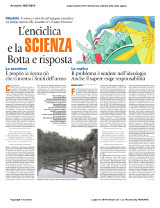L`enciclica Botta e risposta