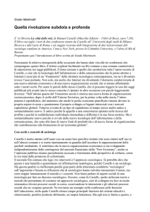 Quella rivoluzione subdola e profonda