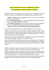 Soglie di pericolosità della corrente elettrica