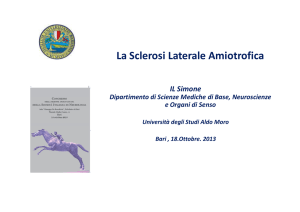 La Sclerosi Laterale Amiotrofica