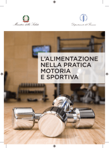 l`alimentazione nella pratica motoria e sportiva