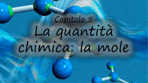 La Mole: Massa Atomica e Molecolare - Chimica