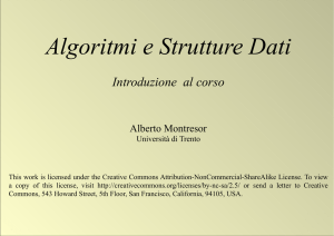 Algoritmi e Strutture Dati