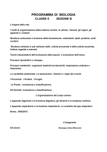 programma di biologia - cine-tv