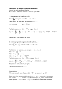 Esercizi Induzione matematica