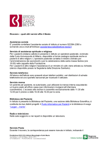 Elenco servizi