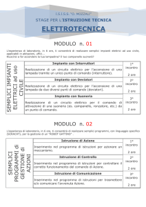 Stage Elettrotecnica ITIS