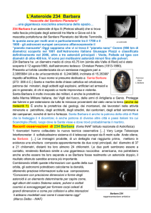 L`Asteroide 234 Barbara - Sentiero Planetario del Monte Terminillo
