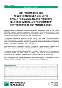 Fondo Fundamenta acquista immobile a Milano Viale Forlanini 27