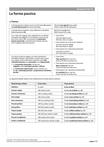 16. La forma passiva - Zanichelli online per la scuola