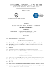 Programma - Accademia Nazionale dei Lincei
