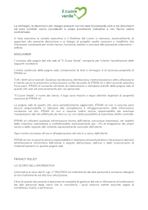 disclaimer - Il cuore verde