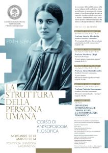 LA STRuTTuRA DELLA PERSONA uMANA