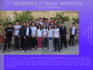 `Matematica e logica matematica` (Scuola Primaria)