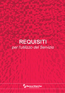 Requisiti per l`utilizzo del servizio - scarica la guida