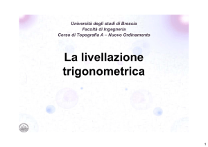 La livellazione trigonometrica
