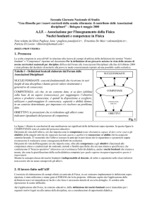 AIF - Associazione per l`Insegnamento della Fisica Nuclei fondanti e