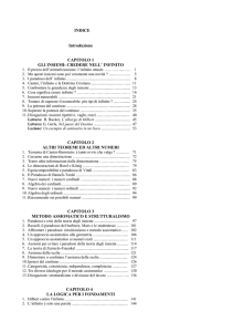 Introduzione CAPITOLO 1 GLI INSIEMI: CREDERE NELL` INFINITO