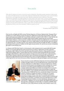Dieci anni fa - Centro Ottico Maffioletti S. R. L.