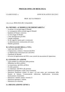 programma di biologia