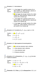 a. Una legge che a qualche numero di un dato insieme , detto