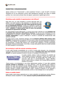 marketing e organizzazione - Studio Cao Management Consulting