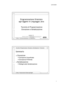 Programmazione Orientata agli Oggetti in Linguaggio Java