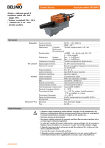 Scheda Tecnica Attuatore rotativo LR230A-S