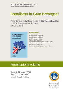 Programma - Università Cattolica del Sacro Cuore