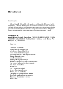 MIRCO BORTOLI Caterina - Secondo Umanesimo Italiano
