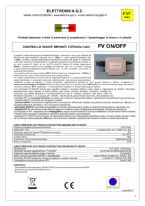 PV ON/OFF - Elettronica GC