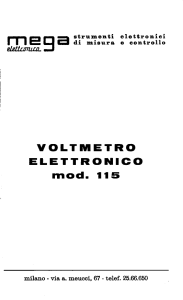 MEGA Elettronica Voltmetro elettronico 115 - AireRoma