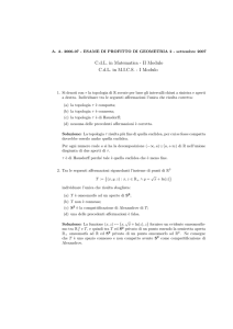 I Modulo - Matematica e Informatica