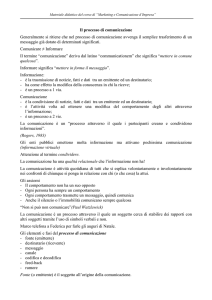 Processo di comunicazione bis