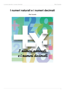 I numeri naturali ei numeri decimali